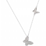 Butterfly Kaelakee T&uuml;drukutele Kerge Luksus Ni&scaron;&scaron; Disain Sense Roostevabast terasest rangluu keti tarvikud Temperament Mitmek&uuml;lgne