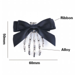 Halloweeni vibu pealuu klamber Skelett kummitus k&auml;si luu juuksen&otilde;el Vintage punk gooti isiksus naised t&uuml;drukud juukseklambrid juukseaksessuaarid must