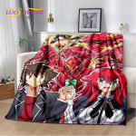 Anime High School D&times;D Seksikas Pehme Pl&uuml;&uuml;sist Tekk, Flanellist Tekk Visketekk Elutoa Magamistoa Voodi Diivani Pikniku Katteks Lastele 30x40in gray