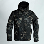 Tuulejooke t&ouml;&ouml;riided Soft Shell mitme taskuga joped Meeste v&auml;listingimustes veekindel kapuuts Motorcy topsid Talvised Plus Size M kamuflaaž