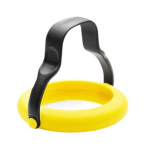 Silikoonist munar&otilde;ngad mittekleepuvad munakeetmisvormid koos Stay Cool k&auml;epidemega, sobivad ideaalselt munade, pannkookide, hommikuv&otilde;ileibade praadimiseks 1pc kollane