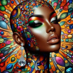 5D Aafrika naiste Teemantmaal Mosaiigi m&uuml;&uuml;k T&auml;isruudukujuline &uuml;mmargune teemantmaal DIY Tikandid Rhinestones Full Round 50x50CM