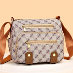 Moodne &otilde;lakott naistele, Messenger-kott PU-nahast, Vanaaegse disainiga, Naiste mitme taskuga k&auml;ekott ja rahakott 24x10x20cm khaki