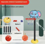 Laste reguleeritav seinale kinnitatav korvpallir&otilde;ngas poistele ja t&uuml;drukutele