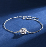 Naiste S925 h&otilde;bedane t&auml;ist&auml;rniga kaherealine reguleeritav moissanite plaatina k&auml;ev&otilde;ru plaatina