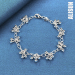 925 Sterling h&otilde;be AAA tsirkoonist s&uuml;damekujuline lillega k&auml;ev&otilde;ru Moodsad pulmaehted 20CM