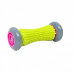 Jalgade massaažirulli lihaste rullpulk k&auml;te ja jalgade seljaosadele. hall v&auml;rv