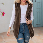 Naiste vest vest Talvine soe kapuuts kapuutsiga v&auml;lir&otilde;ivad vabaaja mantel Palus jakk V&auml;lisr&otilde;ivad XXXXL khaki