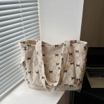 Naiste velvetist kandekott Stiilne, suure mahutavusega vabaaja reisikott, v&ouml;&ouml;rimustriline disain Lihtne ostukott stiilsed k&auml;ekotid 32x13.5x29cm