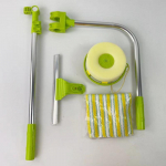 Kuum t&auml;iustatud teleskoop k&otilde;rghoone aknapuhastusklaasi puhastushari akende pesemiseks tolmuhari majapidamises kasutatavad puhastusvahendid roheline