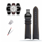 Klassikaline 22/23/24 mm ehtsast vasika nahast kellarihm Tissoti kella jaoks T035627/617/407 seeria kellarihm Butterfly pannal 24mm