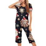 Naiste vabaaja spordipidžaamade l&uuml;hikeste varrukatega k&auml;rbitud p&uuml;ksid j&otilde;ulutr&uuml;kiga komplekt L