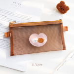 Armas karu pliiatsi&uuml;mbris Pliiatsikott l&auml;bipaistev v&otilde;rkpakendiga kohviv&auml;rvi hoiukott kirjatarvete kontoritarvete jaoks