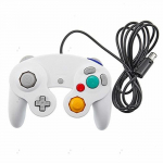 Classique filaire Shock Joypad Jeu de b&acirc;ton Pad contr&ocirc;leur pour Nintendo Wii Gamecube Blanc