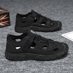 Moodsad suvised moe &otilde;&otilde;nesplatvormiga &otilde;ues rannasaalid meeste sandaalid disaineri uued pehme tallaga nahast vabaaja meeste kingad Zapatos Para Hombre 39