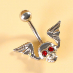 Halloweeni punk nabaehted naistele t&uuml;drukutele personaliseeritud gooti nahkhiire kolju s&uuml;dame nabaehe kehapiercing ehted kingitused