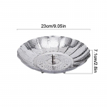 Kokkupandav N&otilde;ude Auruti Roostevabast Terasest Toidu Aurutamisn&otilde;u Puuviljade K&ouml;&ouml;giviljade Keetja Multifunktsionaalne Liha Aurutamisalus K&ouml;&ouml;giriistad S