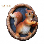 Vaigu orav kujuke puu n&auml;gu ilmastikukindel &otilde;ueaed puu kallistaja looma n&auml;gu kuju skulptuur seinakaunistus ornament Squirrel