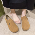 Moodsad kevad/s&uuml;gisesed &uuml;hev&auml;rvilised moekad mugavad elegantsed pandlaga madala kontsaga naiste kingad &uuml;marate varvastega lamedad k&otilde;ndimis-vabaaja kingad 35 khaki