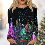 Pikkade varrukatega s&auml;rgid naistele Armsad mustriga t-s&auml;rgid Pluusid Kleidid vabaaja pluusid Plisseeritud kaelusega tuunikatopid J&otilde;ulud L armee roheline v&auml;rv