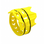 Maastikumootorrataste tarvikud v&auml;ljalasketoru tagatoru v&auml;rviline pehme kummist kaitsekile kaitsev&ouml;&ouml; kollane