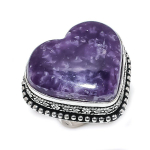 Natural Lepidolite Gemstone 925 Sterling Silver Jewelry Ring Size 7 i9n27