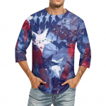 Meeste iseseisvusp&auml;eva T-s&auml;rgid USA lipu graafilised T-s&auml;rgid L&uuml;hikeste varrukatega Ameerika Isamaaline Vintage T-s&auml;rk S