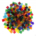 160 Shape Assorted Colors Pieces Mosaic Tiles Tessera for Arts x10mm