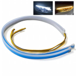 2tk 12V LED DRL auto p&auml;evas&otilde;idutuli paindlik veekindel riba automaatsed esituled valged suunatuled kollased piduri voolutuled