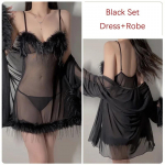 Pehme pidžaamad naiste seksikas V-kaelusega l&auml;bipaistva v&otilde;rgust sulgedega naiste s&auml;rkidega &ouml;&ouml;s&auml;rgi &ouml;&ouml;s&auml;rgi vormikomplekt M