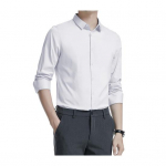 Meeste kevad-s&uuml;giskleit-s&auml;rk, lahtik&auml;iv krae, &otilde;huke istuvus, veniv &uuml;herealine pikkade varrukatega, puhast v&auml;rvi, keskmise pikkusega, pidulik &auml;ri&uuml;ritus kontoritopp M must