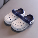 V&auml;ikelaste Kingad Suvised Lapsed Puukingad Poisid T&uuml;drukud Muulad Aed Rannasandaalid Cave Hole Beebi libisemisvastased sussid 190mm insole hall