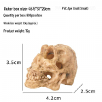 Akvaariumi haljastuse loovad pealuu ja krokodill Tyrannosaurus Rex paagikaunistused