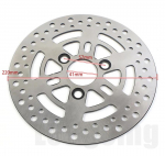 200mm/220mm Mootorratta Rootorid Pidurisadula Ketas Ketas Eesmine Tagumine Ratas 3 auguga 57mm Pitbike Street Pit Bike Elektrit&otilde;ukeratta jaoks