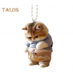 K&otilde;huga koerakassi rippuv kaunistus Kodu siseruumides j&otilde;ulupuu auto tahavaatepeegel 2D lame akr&uuml;&uuml;l, suur k&otilde;ht multikas looma rippuv kaunistus A