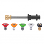 17/41CM Pikendusvarda 3600 PSI 5 d&uuml;&uuml;siotsikuga Pikendusvarda Autopesuri P&uuml;stol Pihusti Pikendusvarda Karcherile