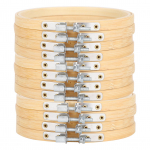 12 tk 5,1 tolli bambusest tikkimisr&otilde;ngad, reguleeritavad r&otilde;ngad ristpistes &otilde;mblemiseks