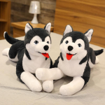 70cm Simulatsioon Husky Koera Pl&uuml;&uuml;s M&auml;nguasi Simulatsioon T&auml;idetud Koer Loomade M&auml;nguasjad Lastele Pehme Beebinukk Lastele Armas S&uuml;nnip&auml;evakingitus 70cm hall v&auml;rv