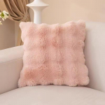P&otilde;hjamaade stiilis imitatsioonk&uuml;&uuml;liku pl&uuml;&uuml;sist padi - Diivan, R&otilde;du, Elutoa padjakate 45*45cm double-sided rabbit fur pillowcase