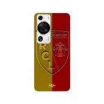 Coque Huawei P60 Pro RCL LENS Logo fond jaune et rouge Maniacase