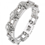 Lahe terasest kolju n&auml;oga pead mootorratta keti k&auml;ev&otilde;ru meestele ainulaadne gooti meeste k&auml;ev&otilde;ru punk rock ehte aksessuaar kingitused 22CM kuld