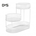 K&ouml;&ouml;gi puuviljakorv Mitmetasandiline hoiukast Mitmetasandiline puuviljakaussi traatkorvi korraldaja k&ouml;&ouml;giviljade suupistete kartuli-sibula jaoks S valge