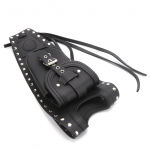 Mootorratta k&uuml;tusepaagi kott gaasipaagi padja kate, must kunstnahast sobiv XLX1000 XL1200X XLH883 jaoks