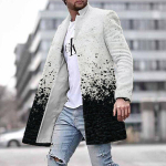 Kevadine uus meeste tasku mitmek&uuml;lgne igap&auml;evane retro p&uuml;stkrae keskmine pikk villane mantel meeste vabaaja mantel meeste riided XXL