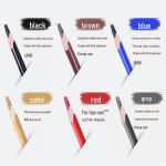 Veekindel t&auml;toveeringu positsioneeriv pliiats ja tuimustusvastane huulelainer kunstnikele Black (Blue Leather)