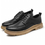 Meeste kvaliteetne libisemisvastane kulumiskindel nahk Mood vabaaja nahast kingad Madala otsaga nahast kingad 38