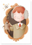 Plakat portret harry potter ron weasley 21x29,7 cm A4