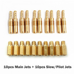 20 tk Karburaatori Peamine/T&uuml;hik&auml;igu D&uuml;&uuml;s, Voolundi, Sissepritse D&uuml;&uuml;s Keihin PWK PE CVK jaoks -#32-#55 #155-#178 Mootorratta Karburaatori D&uuml;&uuml;sid