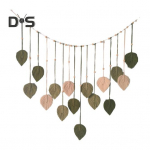 Boho makrameemi vaip K&auml;sitsi kootud makrameemi lehtedega rippuv kaunistus Seinakunst Kootud gobel&auml;&auml;n elutoa magamistoa sisekujunduseks