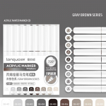 9 tk Akr&uuml;&uuml;lv&auml;rvi markerite komplekt, segatavad, mitmev&auml;rvilised, pehme pintselotsaga, joonistamiseks, maalimiseks, isetegemiseks, kooli kunstitarbed